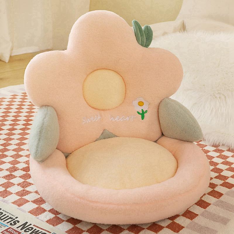 Soft Flower Plush Stuffed Toy Cushion Home Sofa Seat Decor Cushion Cute Baby Kid Girlfriend Birthday Companion Gift