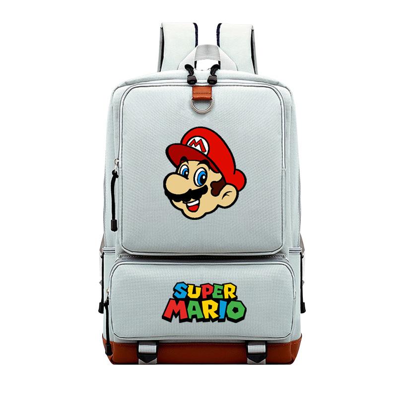 Mario Cartoon Backpack, Primary And Secondary School Schoolbag, Animation Backpack, Sports Bag, Computer Bag.