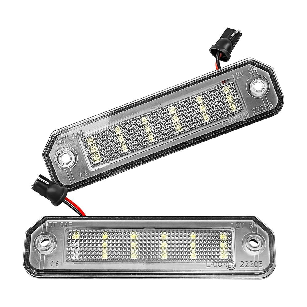 2x White LED License Plate Lamp For 92-00 Honda Civic Rear Tag Light 34100S04A01