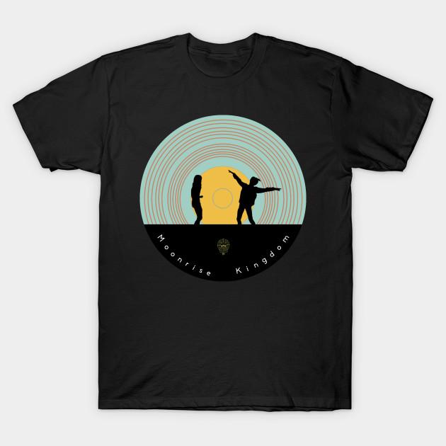 

Men Black Print T-shirt Moonrise Kingdom No-Cut Transfer Paper Print Cotton Tshirt L чёрный