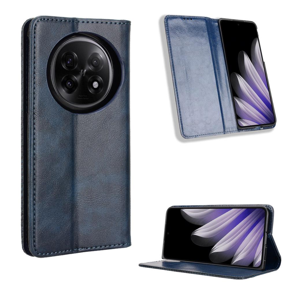 For Oppo Find N5 5G Retro PU Leather Case Phone Wallet Stand Cover