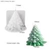 Silicone Candle Mold Tower Christmas Tree Resin Plaster Mold Scented Candle Molds  Party Decoration