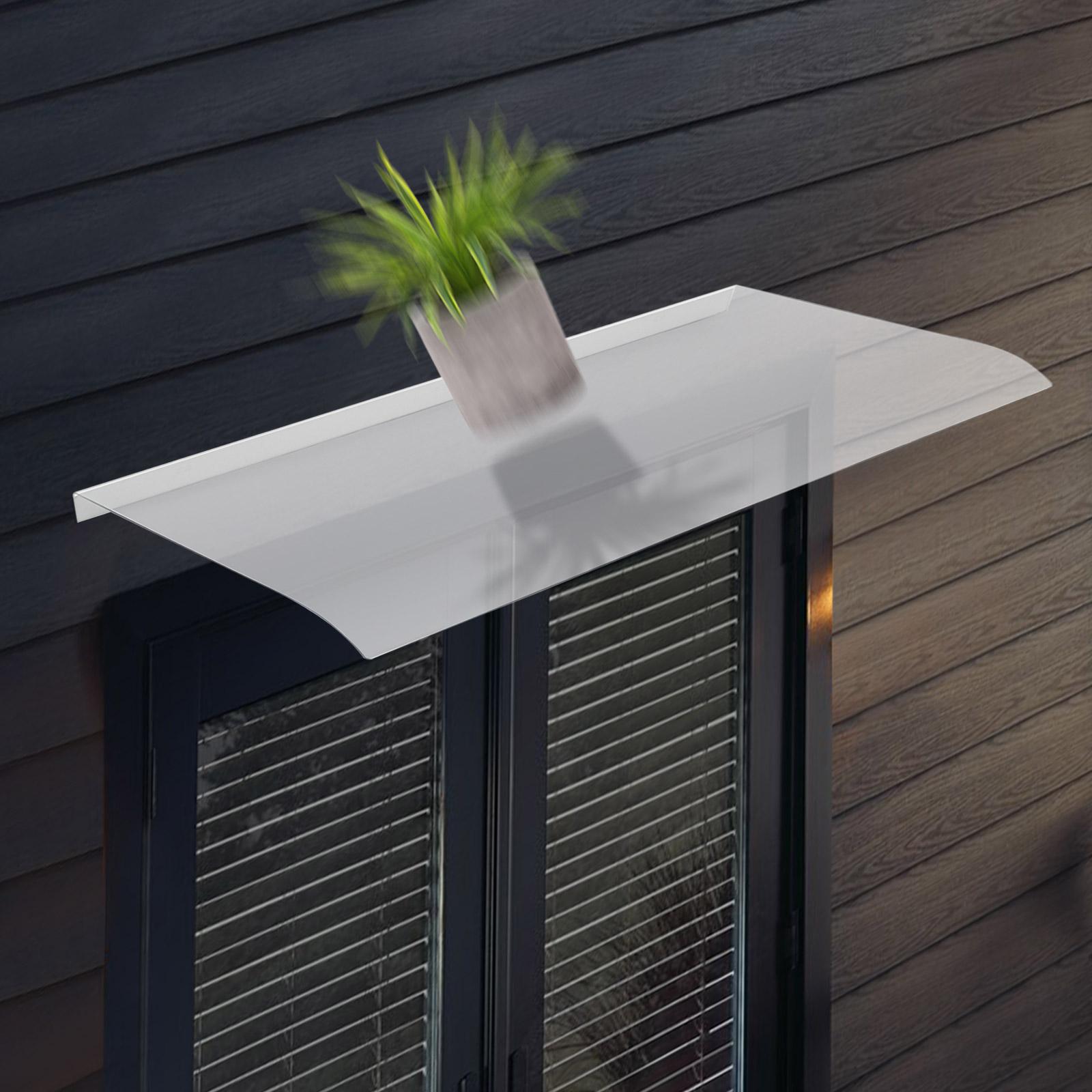 

50x120cm (19.7x47.2 ) Clear Outdoor Canopy Cover, 3.5mm Thick Transparent Window Awning, Waterproof UV Resistant Roof Panel чистый