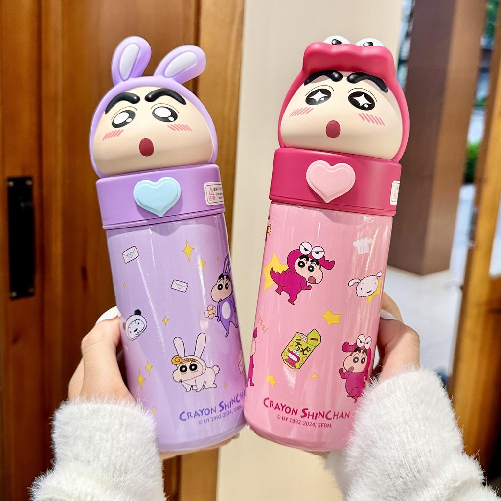Crayon Small New Doll Thermos Cup Portable Hidden Handle Creative Cute Gift Cup
