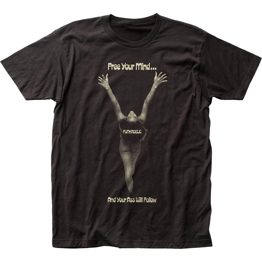 Funkadelic Your Ass Will Follow Mens T Shirt Rock and Roll Music Band Tee Black