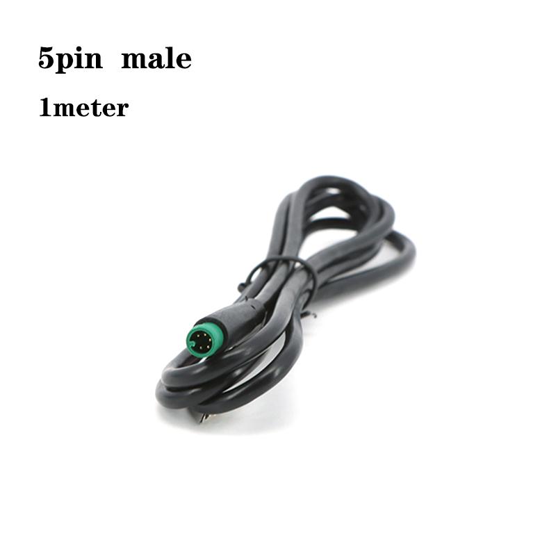 

1м M6 2 3 5 Контактный сердечник 6мм штекер розетка Julet Электровелосипед Стыковой кабельный штекер Разъем Скутер Тормоз водонепроницаемый Сигнальный датчик шнур 5pin male