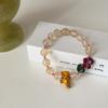 Flower, Leaf, and a Small Tiger Beaded Bracelet Versatile Style