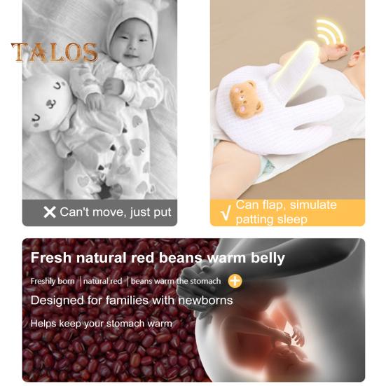 Baby Patter pentru somn, palmier electric liniștitor pentru bebeluși cu perne cu telecomandă pentru dormit Bătător automat pentru nou-născut pentru somn