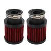 2 buc Filtru de aer 28-48mm Eficiență ridicată de filtrare Universal pentru 50cc 70cc 90cc 125cc Moped Scuter ATV Motocicletă de teren Negru