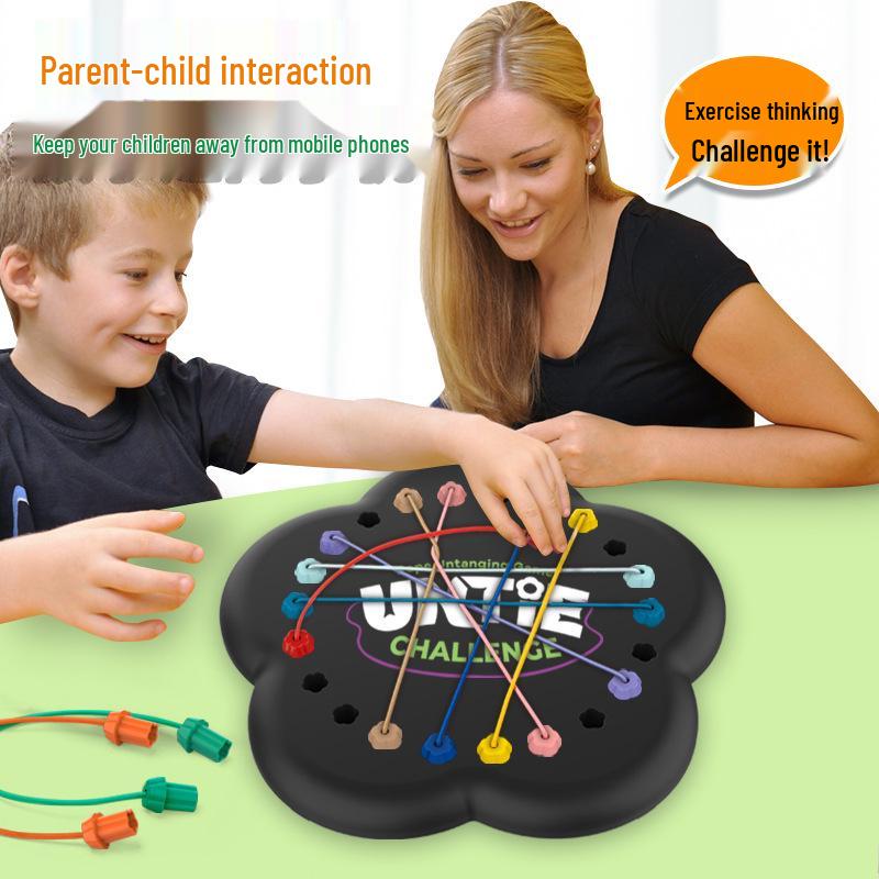 Fun Educational Tying Ropes Logic Game for Children
