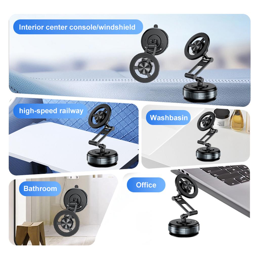 JY25-8 Suction Cup Magnetic Car Phone Mount Dashboard Stand Holder Strong Vacuum Adhesion for Navigation
