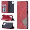 Suitable for Samsung S21 mobile phone leather case A02S prismatic splicing magnetic card holder protective case A72 leather case