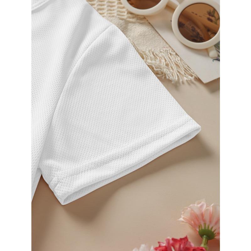 Girls Summer Fashion Short Sleeve T-Shirt Purple and Butterflies Cartoon Print Casual Versatile