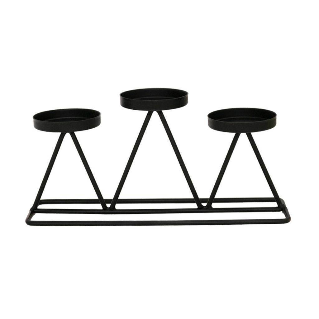 Candlesticks Candle Holder Christmas Date Candle Geometric High Quality.for Dinner Holder Party Table Triangle