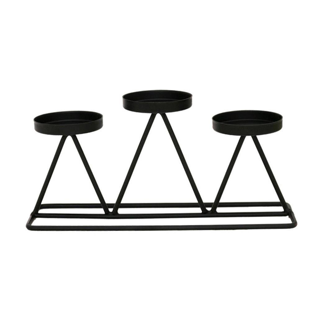 Candlesticks Candle Holder Christmas Date Decorative Dining Candle High Quality.for Dinner Holder Table Triangle