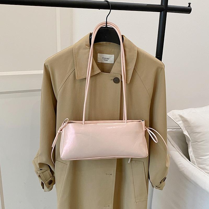 Niche Fashion Underarm Bag Women's New Simple Bow Shoulder Bag Versatile Commuter Bag