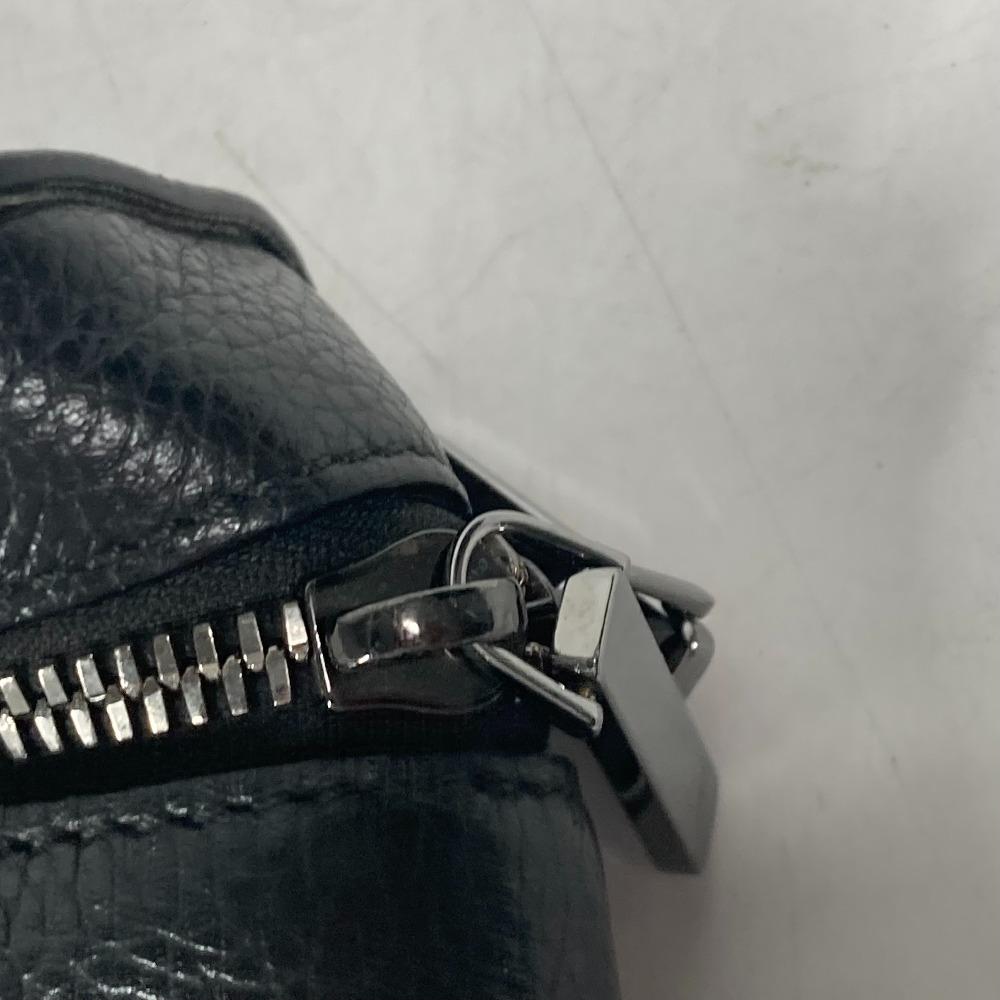 Christian Louboutin Logo Kibi Vanity bag Hand Bag Leather Black