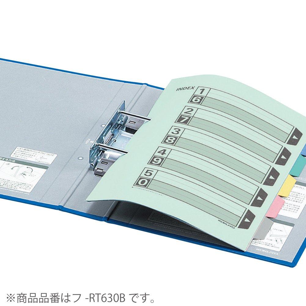 Kokuyo Eco Twin R Pipe File Holds 800 (Double-Opening), A4, 2-Hole, Sheets, Green, F-RT680G