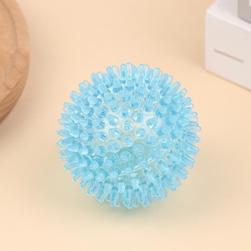 Spiky Ball Hollow Soft Transparent Strength Recovery Exercise Stress Relief Massage Ball For Hand Wrist Spiky Hand Training Ball