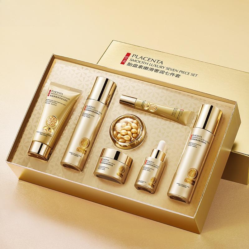 Sheep Placenta 7‑Piece Facial Skincare Set Hydrating Nourishing Skin Care Kit