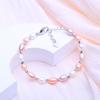 Bracciale di Perle d'Acqua Dolce Naturali LSOOYH Per Donne Eleganti Regali per San Valentino e per il Giorno del Compleanno, Accessorio Moda per Tutte le Stagioni