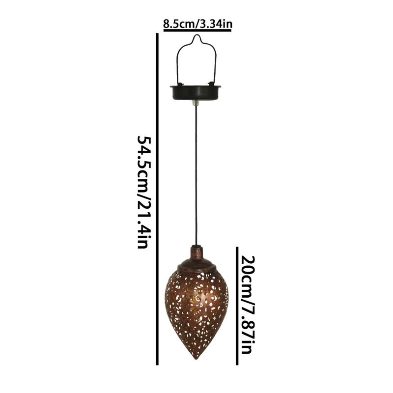 

Solar Water Drop Garden Pendant Light
