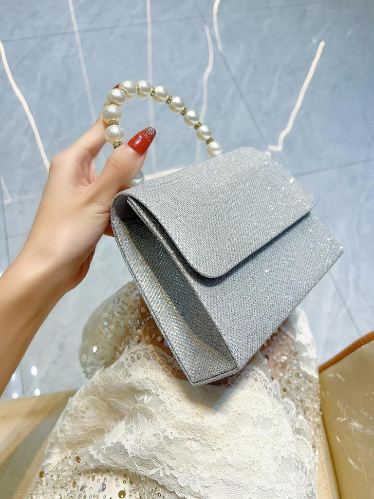 Women's Rhinestone Square Evening Clutch: Elegant Banquet Accessory for Gowns or Qipao