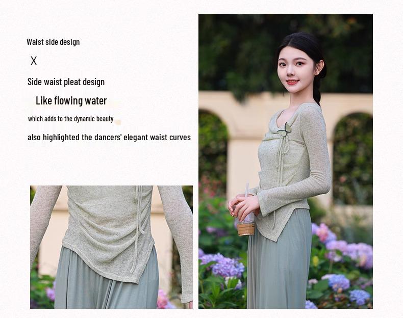 Women's Slim Fit Butterfly Collar Dance Costume for Adults – Classical, Modern, Practice Wear