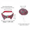 Plaid Pattern Dog Bow Tie Leash Ring British Plaid Neckband Holiday Pet Costume  Pet Owners