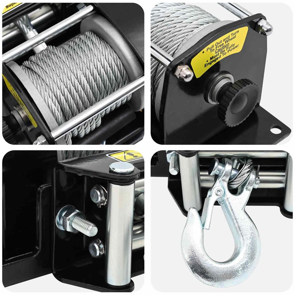 Electric Winch PVC Black