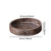 Candle Holder Tray Dining Room Centerpieces Plate Wooden Pillar Candles L