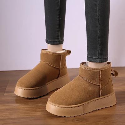 New Classic Thickened Fluff Women's Snow Boots Comfortable Warm Ankle Boots Women Winter Ladies Shoes Chunky Botas Mujer