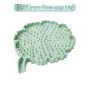 New Silicone Soap Dish with Self-Draining Function, Flower-Shaped Soap Dish, Bathroom Hanging Accessory