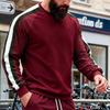 Autunno e Inverno Nuovo Uomo Casual Colore a Contrasto Outdoor Pendolarismo Felpa Base Colore Cachi Nessuno