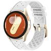 ERBORD Universal Silicone Strap 20mm, Tropic, White / Gold Buckle