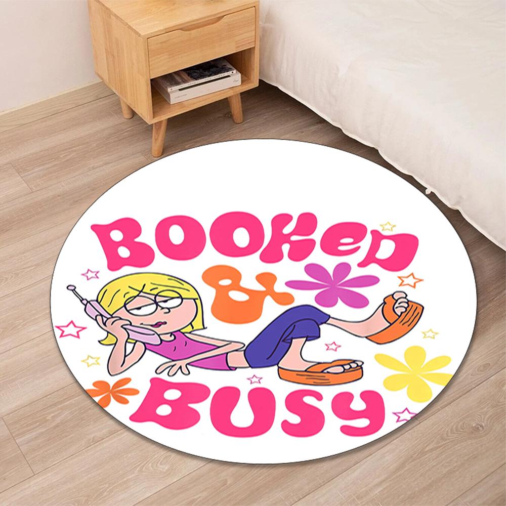 Lizzie McGuire Printed Round Rug Carpet Chair Rug Area Rug Entryway Doormats,for Office Chair Living Room Bedroom Kitchen Room.