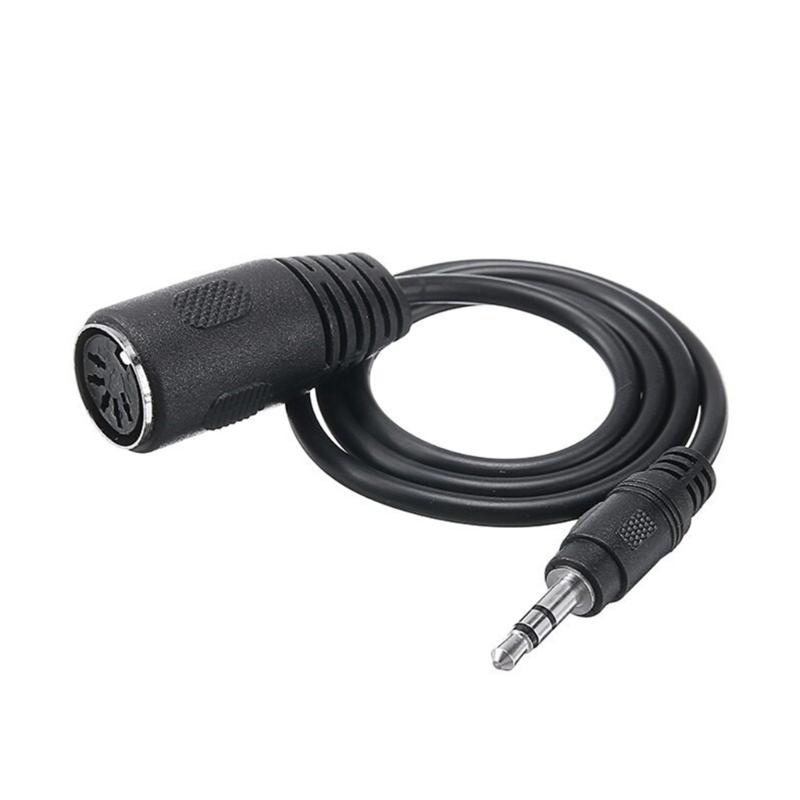 Professionelles 3,5-mm-Klinkenstecker auf DIN 5-Pin-Buchse Kabel Sound-Adapterkabel für Kopfhörer Soundkarten-Ausrüstung Zubehör