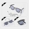 Ultra Light Stainless Steel Folding Sunglasses Polarized Driving Glasses for Men Women Eyewear