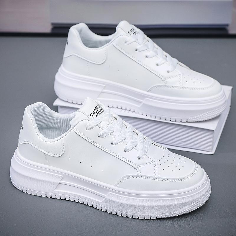 Modne buty buty męskie 2025 jesień nowe oddychające modne wszechstronne buty na platformie białe buty wersja koreańska sportowe i rekreacyjne buty typu board