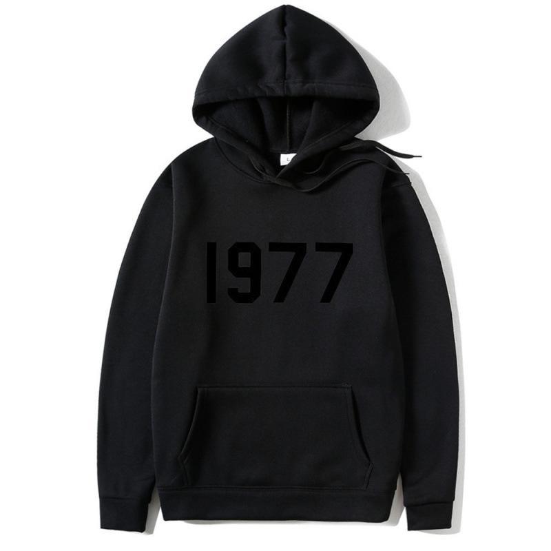 High Street 1977 Trendy Brand Fashion Printed Hooded Sweater Men's and Women's Jacket Couples Sweatshirt