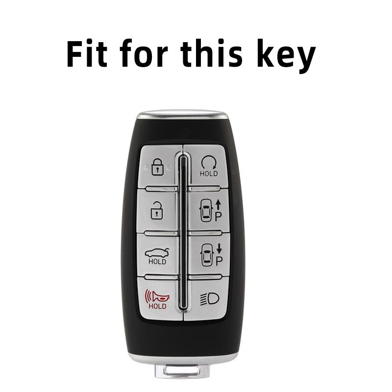 Soft Tpu Car Key Cover Case For Hyundai Genesis G70 Gv70 G80 Gv80 G90 Auto Remote Control Shell Fob Holder Keychain Protector