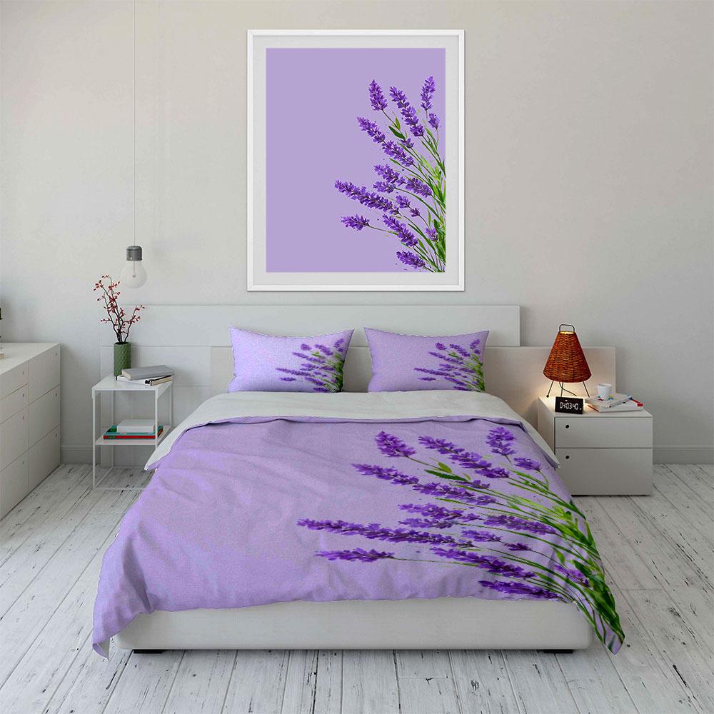 Lavender flowers and stems. Bedding sets Duvet cover sets Duvet covers Pillowcases(1*Duvet Cover 2*Pillowcases without duvet insert)