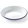 White Enameled Deep Plate Dia. 220mm Hendi 621264