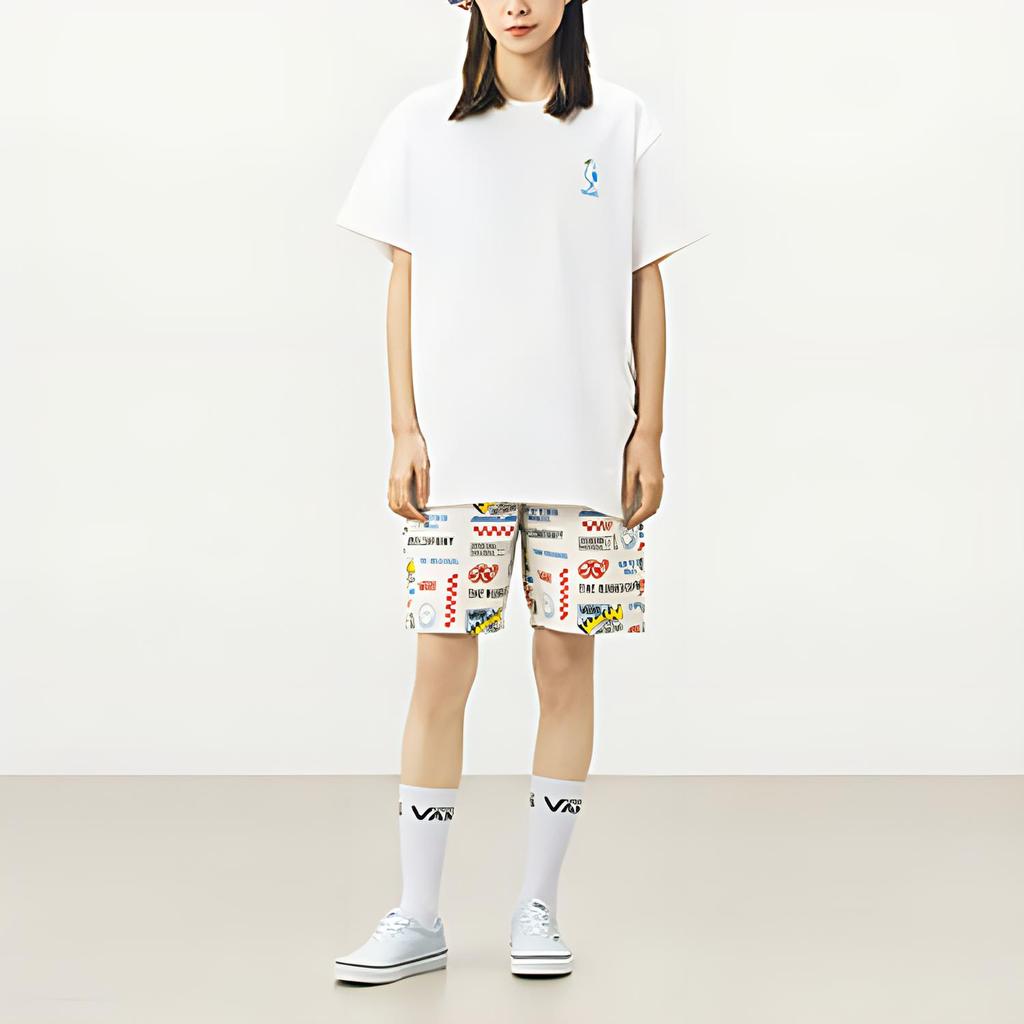 Vans Pigeon Graphic Crew Neck T-Shirt Women Tops White VN0A5F3XFS8