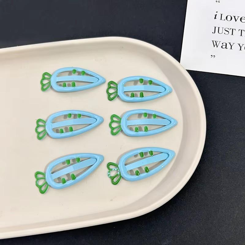 6 pièces/ensemble Épingles à cheveux simples sans couture pour coiffure Femmes Coréennes Carotte Géométrique Barrettes Pince à cheveux latérale Filles Accessoires pour cheveux Couvre-chef