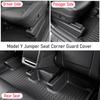 5 7PCS Seat Slide Rail Pad Cover for Tesla Model Y Juniper 2026 2026 Underseat Protector Seat Track Cover Mat Travel Accessories