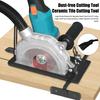 Angle Grinder Bracket with Adjustable Depth Stable Operation Anti-Slip Handle Dust