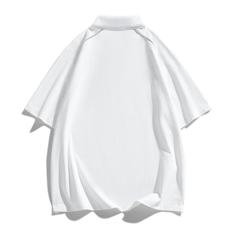 Flip Collar Short Sleeved Men's Summer Quick Drying T-shirt for Men's Fitness, Running, Leisure Sports, Half Sleeved Loose Polo Shirt