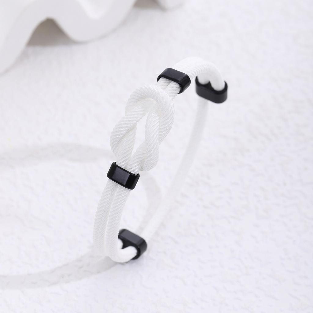 Handmade Milan Rope Adjustable Men Bracelet with Knot Design