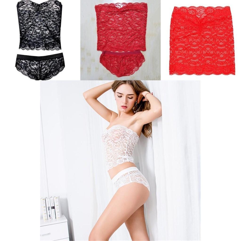 Dessous Sexy Damen Spitze Top BH Damen Tanga Unterwäsche Set Nachtwäsche Nachtwäsche